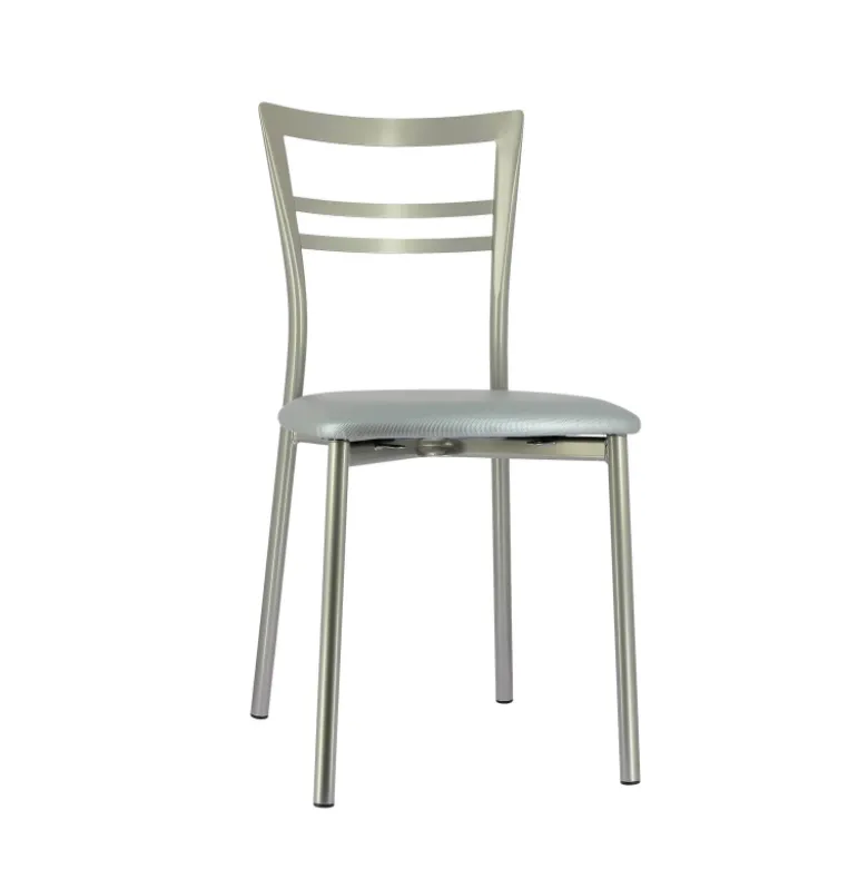 Go 1419 Chaise de cuisine rembourrée en synthétique et métal