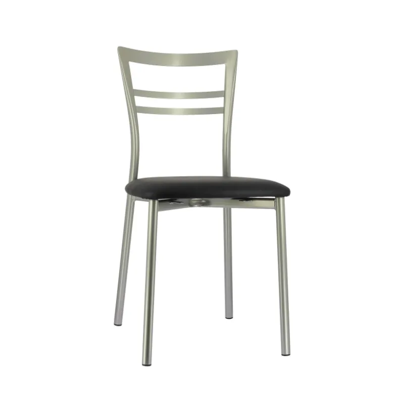 Go 1419 Chaise de cuisine rembourrée en synthétique et métal