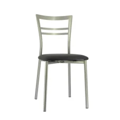 Go 1419 Chaise de cuisine rembourrée en synthétique et métal