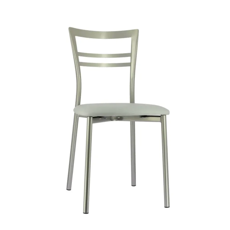 Go 1419 Chaise de cuisine rembourrée en synthétique et métal