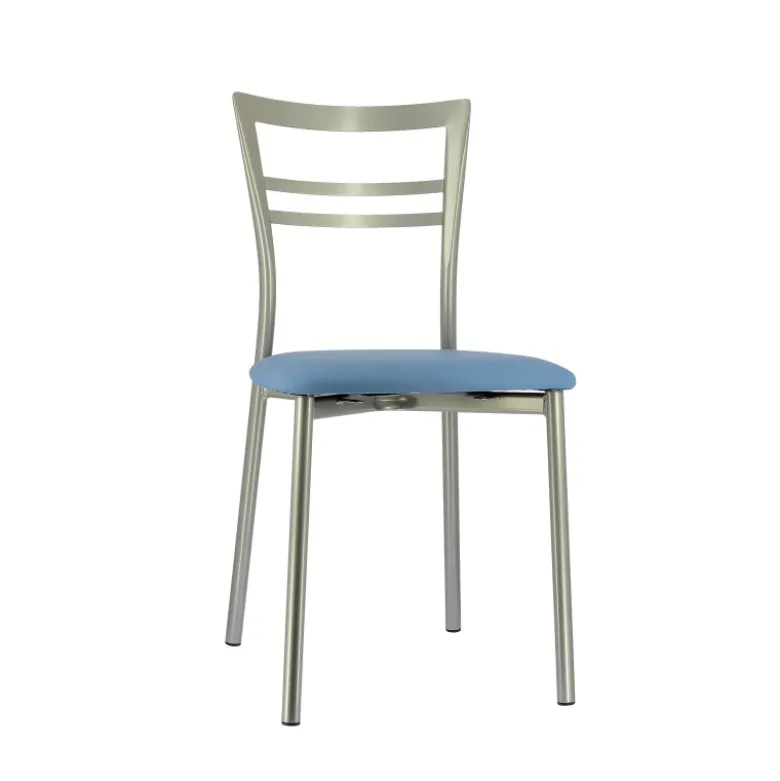 Go 1419 Chaise de cuisine rembourrée en synthétique et métal