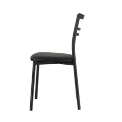 Go 1419 Chaise de cuisine rembourrée en synthétique et métal