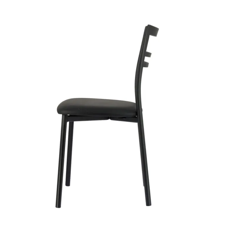 Go 1419 Chaise de cuisine rembourrée en synthétique et métal