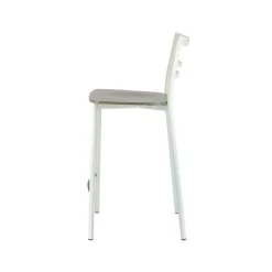 Go Clip Connubia® Tabouret snack contemporain en métal et multiplis bois