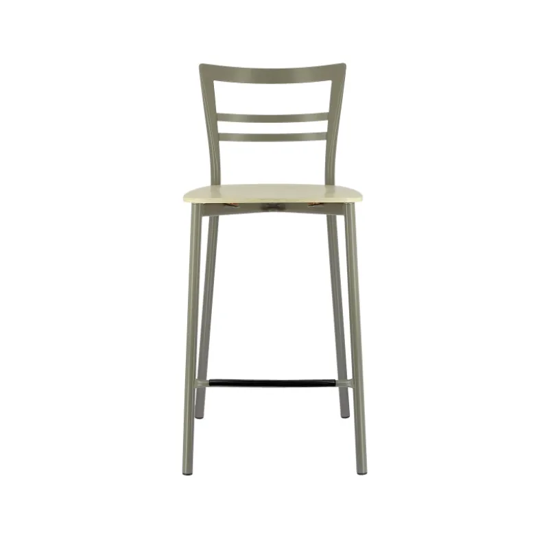 Go Clip Connubia® Tabouret snack contemporain en métal et multiplis bois