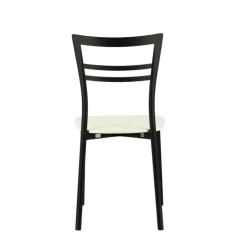 Go Connubia® Chaise contemporaine en métal et assise multiplis bois