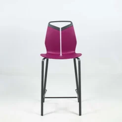 Gripp Tabouret snack design coque polypropylène pieds en métal
