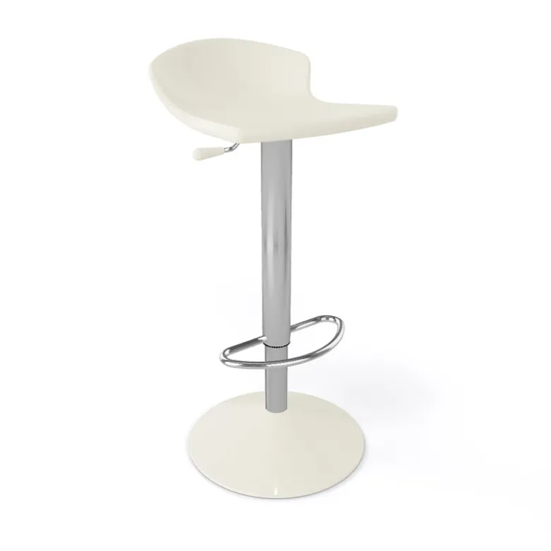 Guliver Tabouret italien réglable en hauteur et pivotant en technopolymère et métal chromé