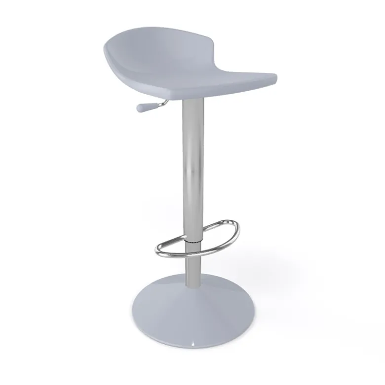 Guliver Tabouret italien réglable en hauteur et pivotant en technopolymère et métal chromé