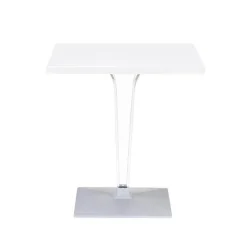 Ice Table carrée en polycarbonate et stratifié