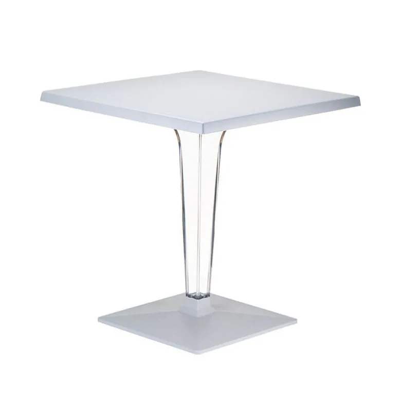 Ice Table carrée en polycarbonate et stratifié