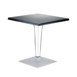 Ice Table carrée en polycarbonate et stratifié