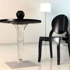 Ice Table design ronde en polycarbonate et stratifié