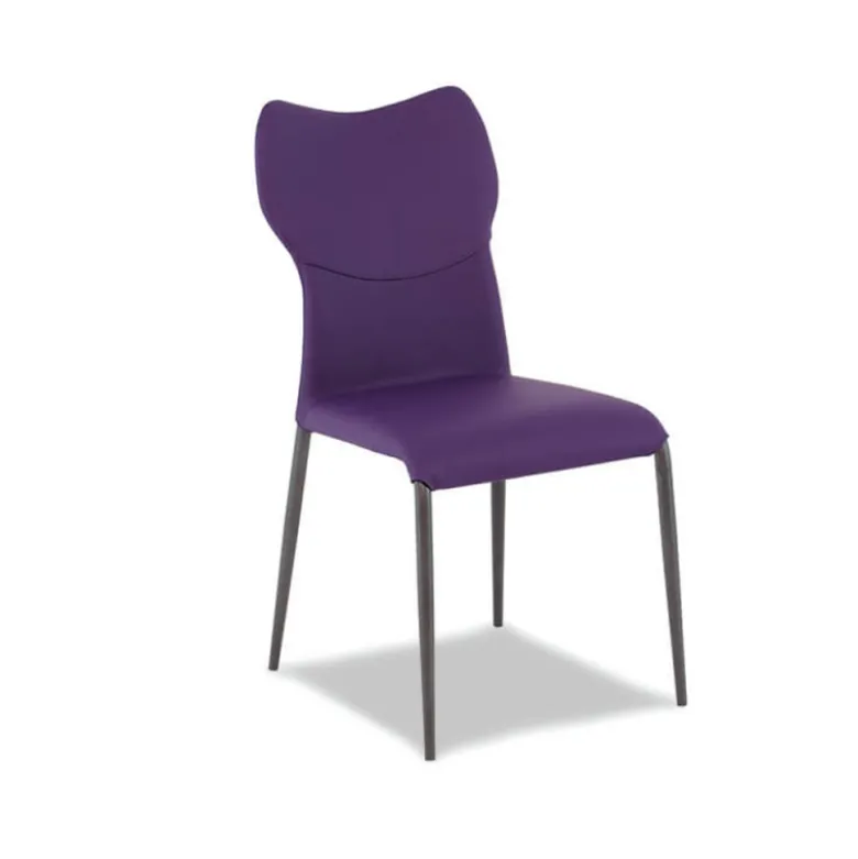 Jade Chaise moderne italienne avec pieds en métal