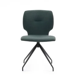 Jeanne Mobitec® Chaise tendance en tissu avec pieds en métal