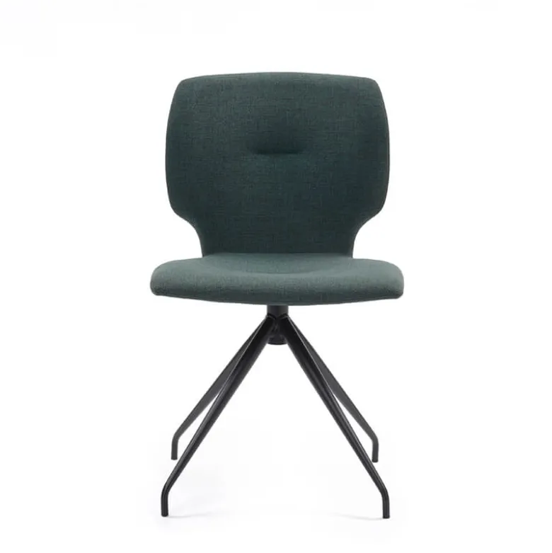 Jeanne Mobitec® Chaise tendance en tissu avec pieds en métal