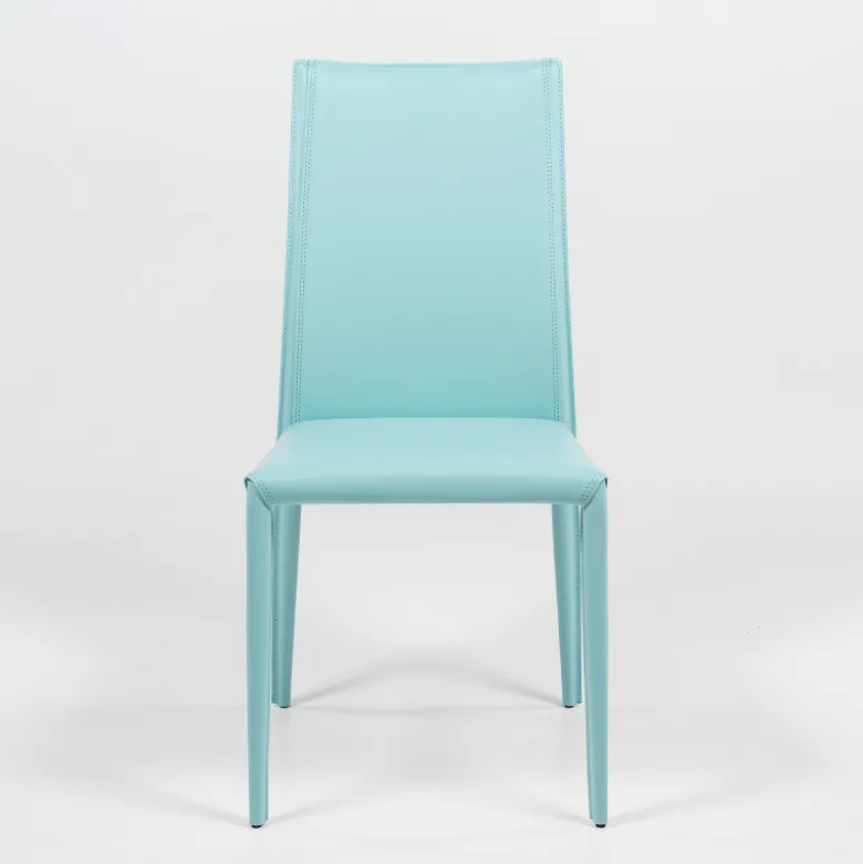 Kesha Chaise contemporaine en croûte de cuir