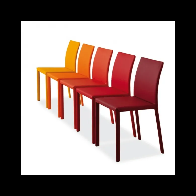 Kiris Chaise en croûte de cuir italienne
