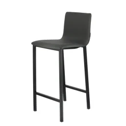 Koko Mobliberica® Tabouret snack en simili dossier bas avec pieds en métal
