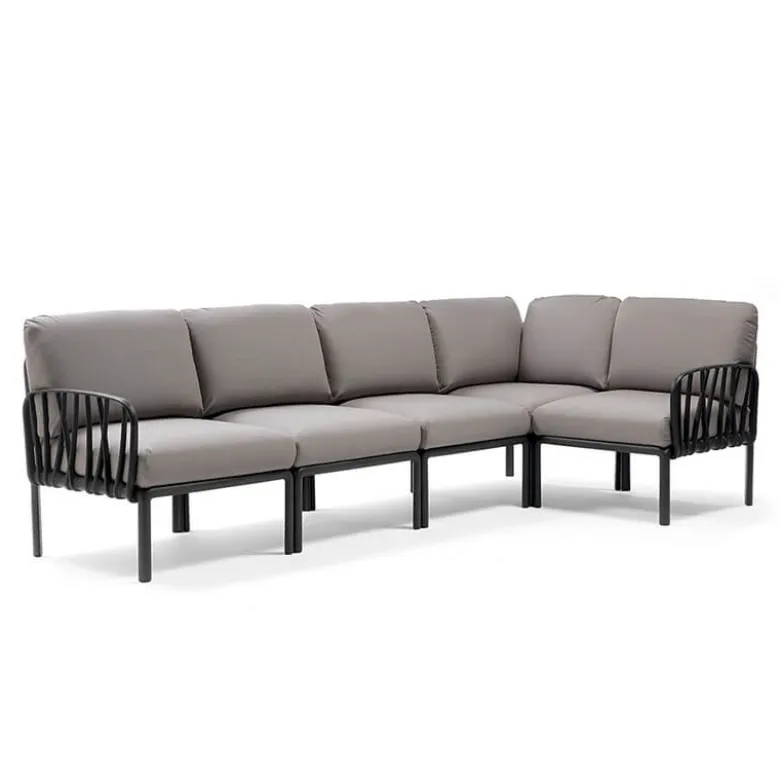 Komodo Canapé modulable d'extérieur 5 places