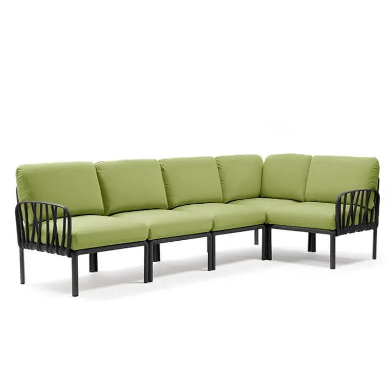 Komodo Canapé modulable d'extérieur 5 places