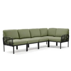 Komodo Canapé modulable d'extérieur 5 places