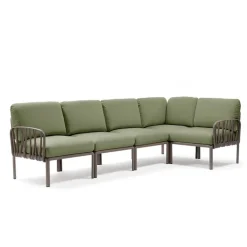 Komodo Canapé modulable d'extérieur 5 places