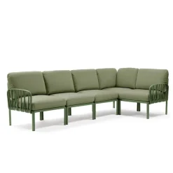 Komodo Canapé modulable d'extérieur 5 places