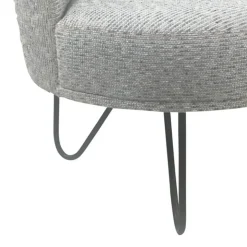 Léa Fauteuil lounge design art déco avec pieds épingle fabrication française