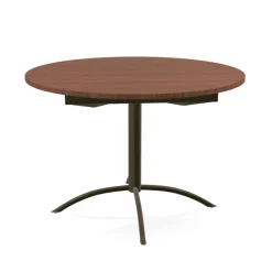 Laser Table de cuisine ronde en stratifié extensible