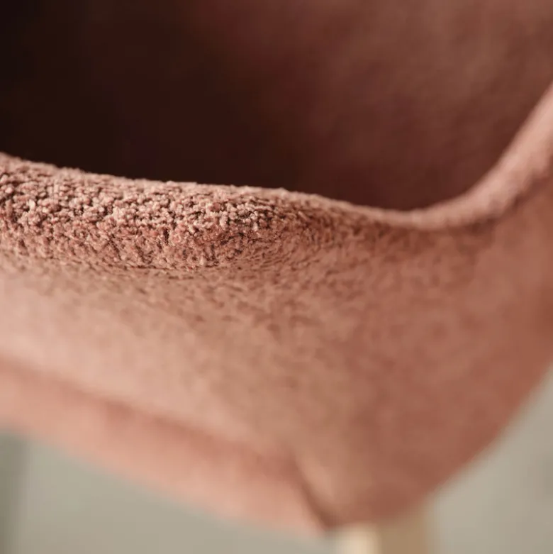Lena Mobitec ® Tabouret snack en tissu avec accoudoirs et pieds en bois