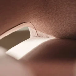 Lena Mobitec ® Tabouret snack en tissu avec accoudoirs et pieds en bois