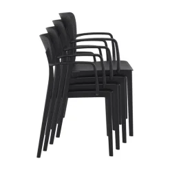 Loft Chaise de jardin micro perforée avec accoudoirs