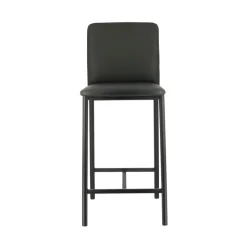 Loft Tabouret snack contemporain en simili et métal