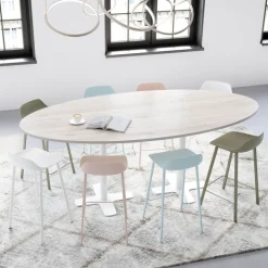 Louis Tabouret snack moderne en polypropylène
