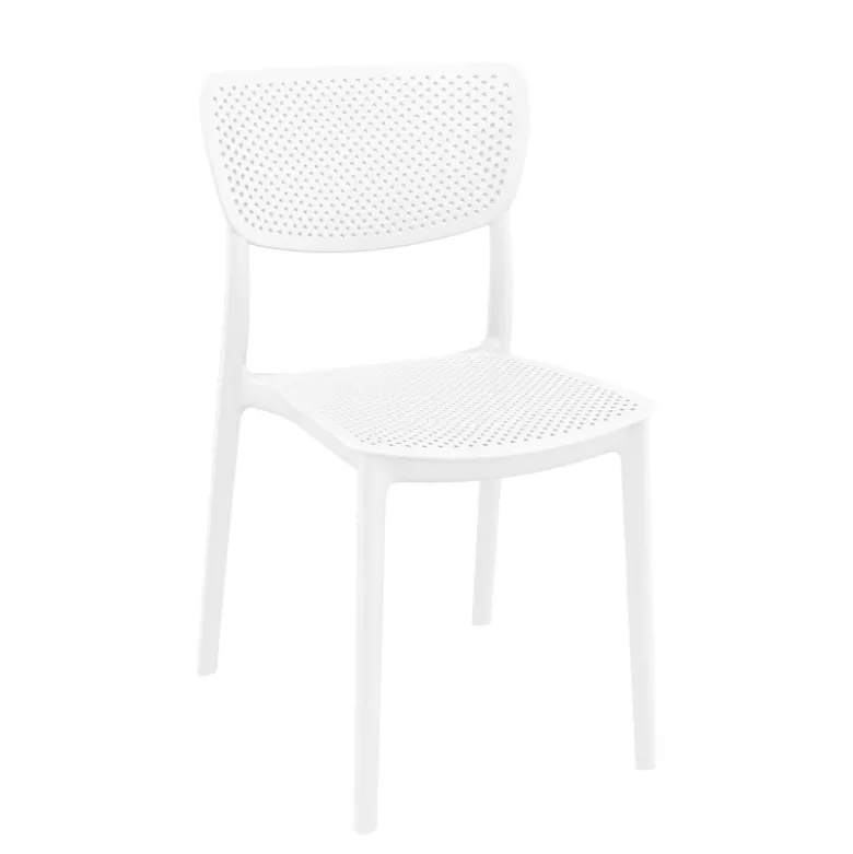 Lucy Chaise de jardin en polypropylène micro perforé