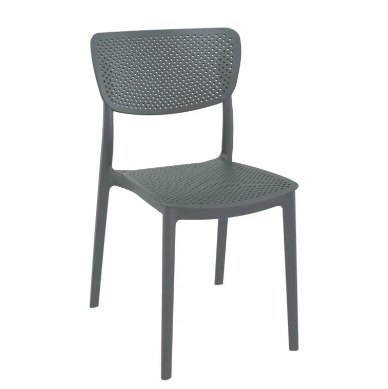 Lucy Chaise moderne en polypropylène micro perforé