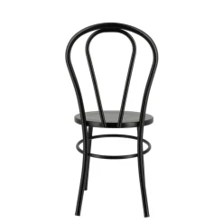 MadinaChaise bistrot vintage en métal noir