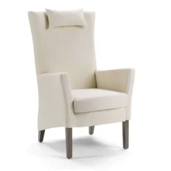Manhattan Uno HD Mobitec® Fauteuil dossier haut en tissu et bois