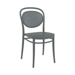 Marcel Chaise de jardin moderne empilable en polypropylène