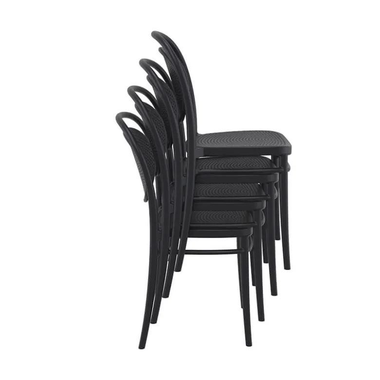 Marcel Chaise moderne empilable en polypropylène