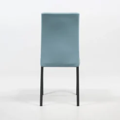 Marion H Chaise de salle à manger contemporaine en synthétique et métal