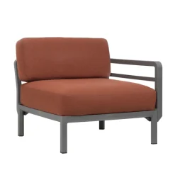 Maximo elemento Fauteuil de jardin équipé d'un accoudoir configurable