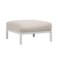 Maximo Pouf de jardin en polypropylène et tissu