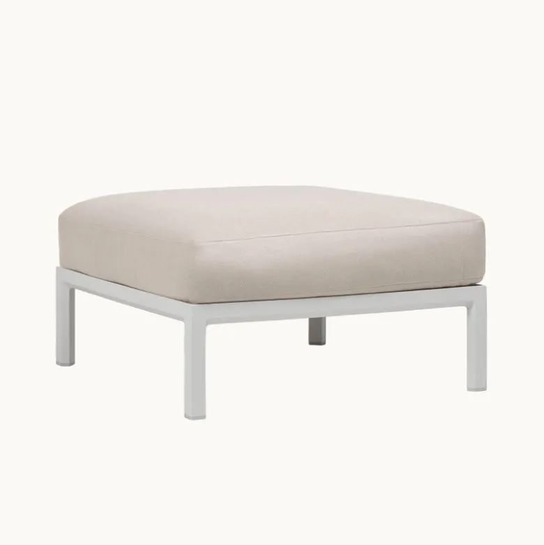 Maximo Pouf de jardin en polypropylène et tissu