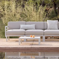 Maximo Table basse de jardin carrée en polypropylène recyclé