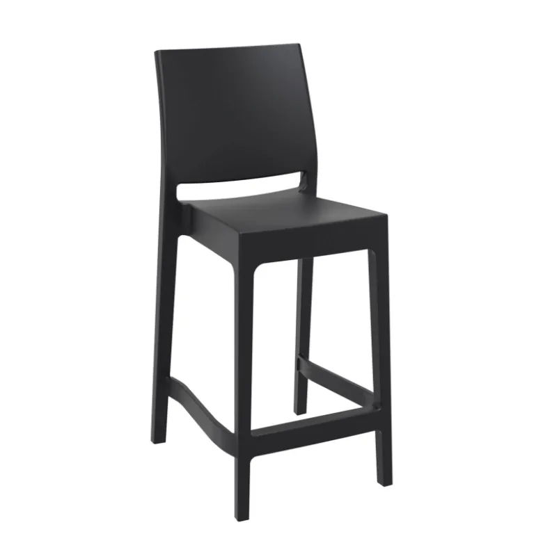 Maya Tabouret snack moderne empilable en polypropylène