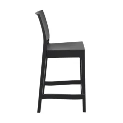 Maya Tabouret snack moderne empilable en polypropylène