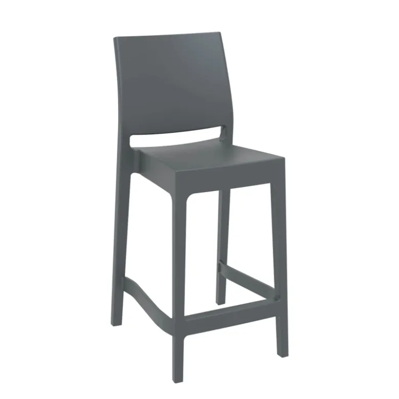 Maya Tabouret snack moderne empilable en polypropylène