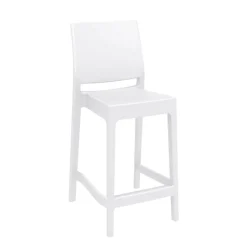 Maya Tabouret snack moderne empilable en polypropylène